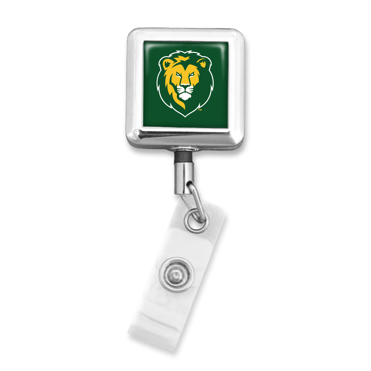 Southeastern Louisiana Lions Badge Reel Belt Clip- Square