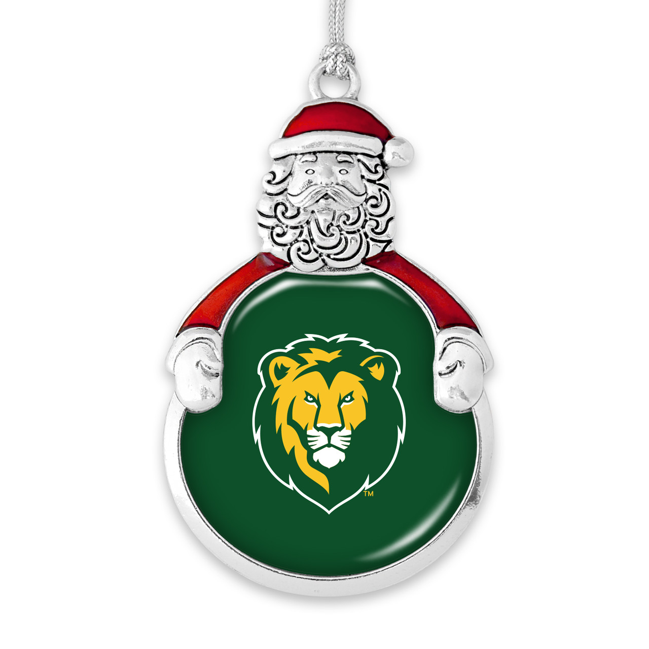 Southeastern Louisiana Lions Christmas Ornament- Santa with Team Logo