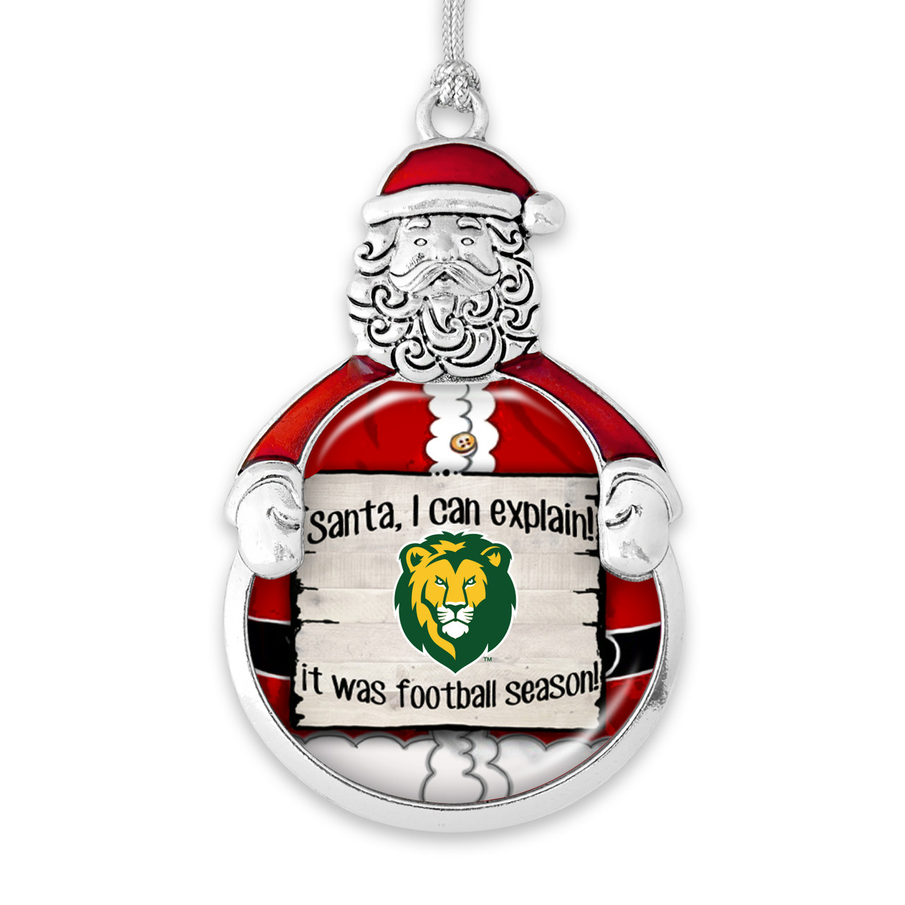 Southeastern Louisiana Lions Christmas Ornament- Santa I Can Explain
