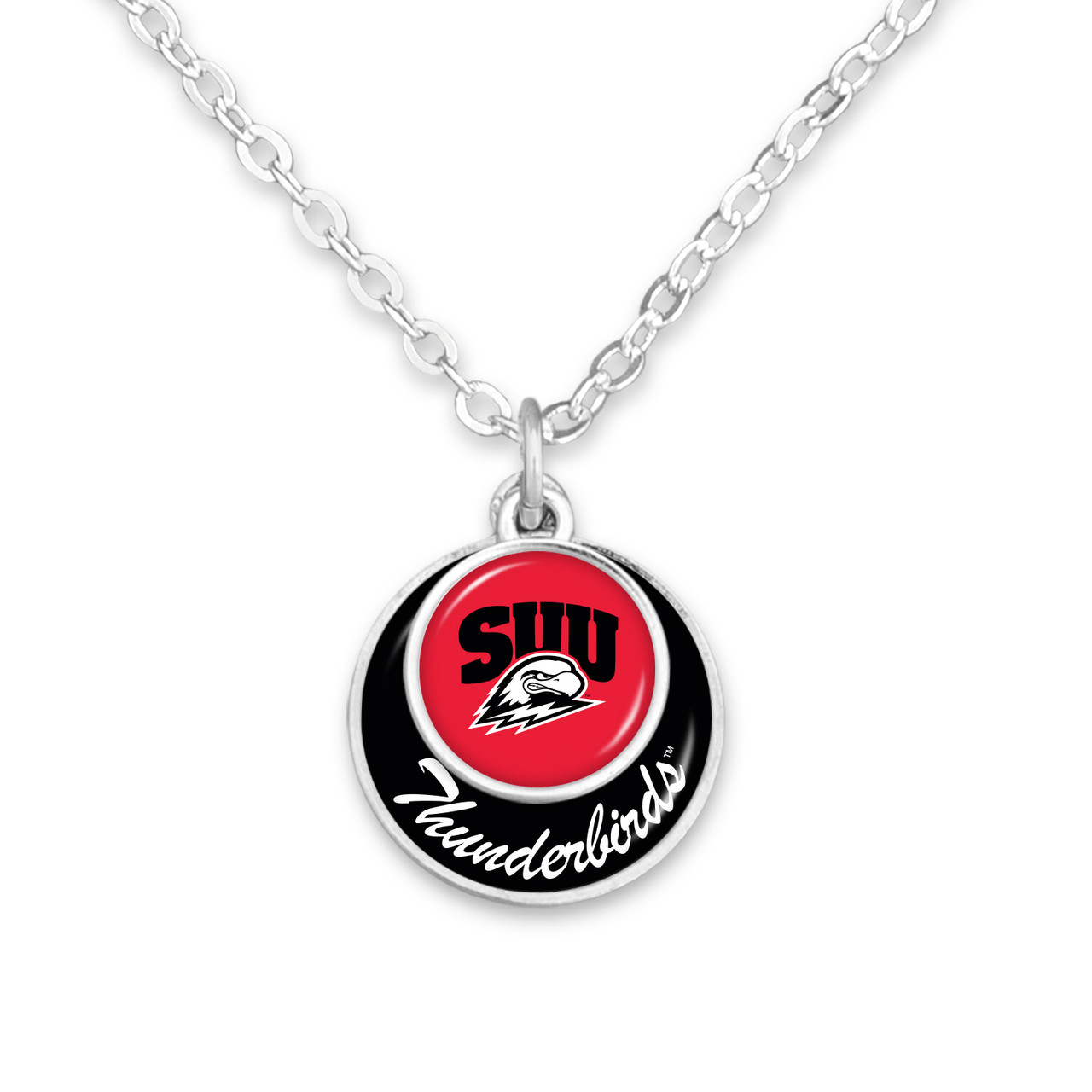 Southern Utah Thunderbirds Necklace- Stacked Disk