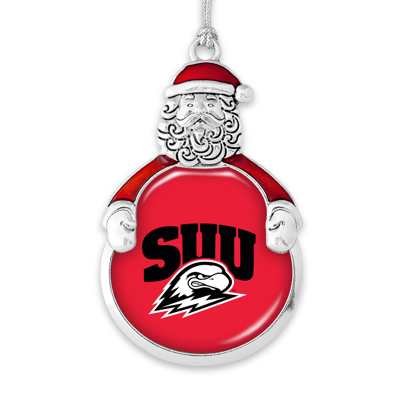 Southern Utah Thunderbirds Christmas Ornament- Santa with Team Logo