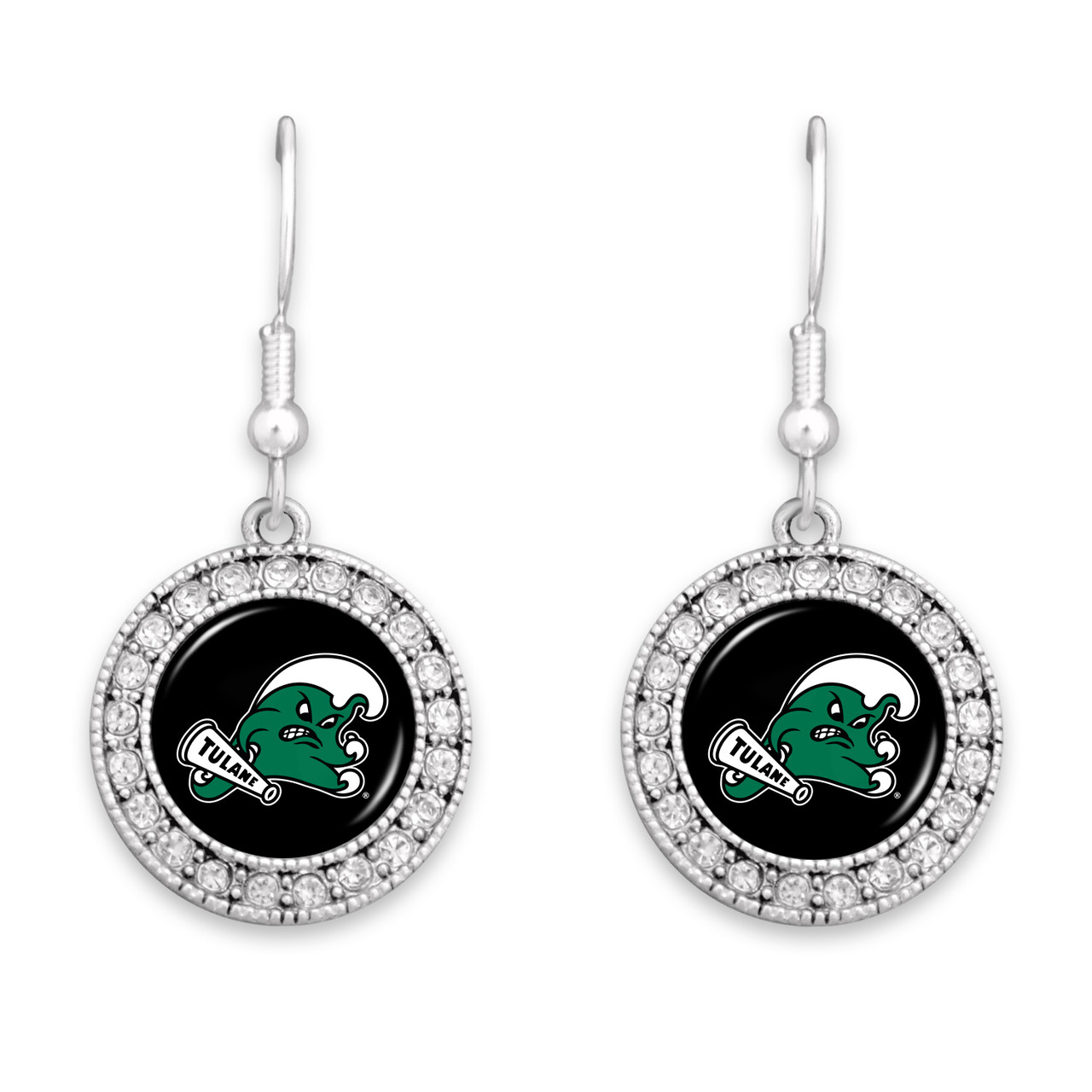 Tulane Green Wave Earrings- Kenzie