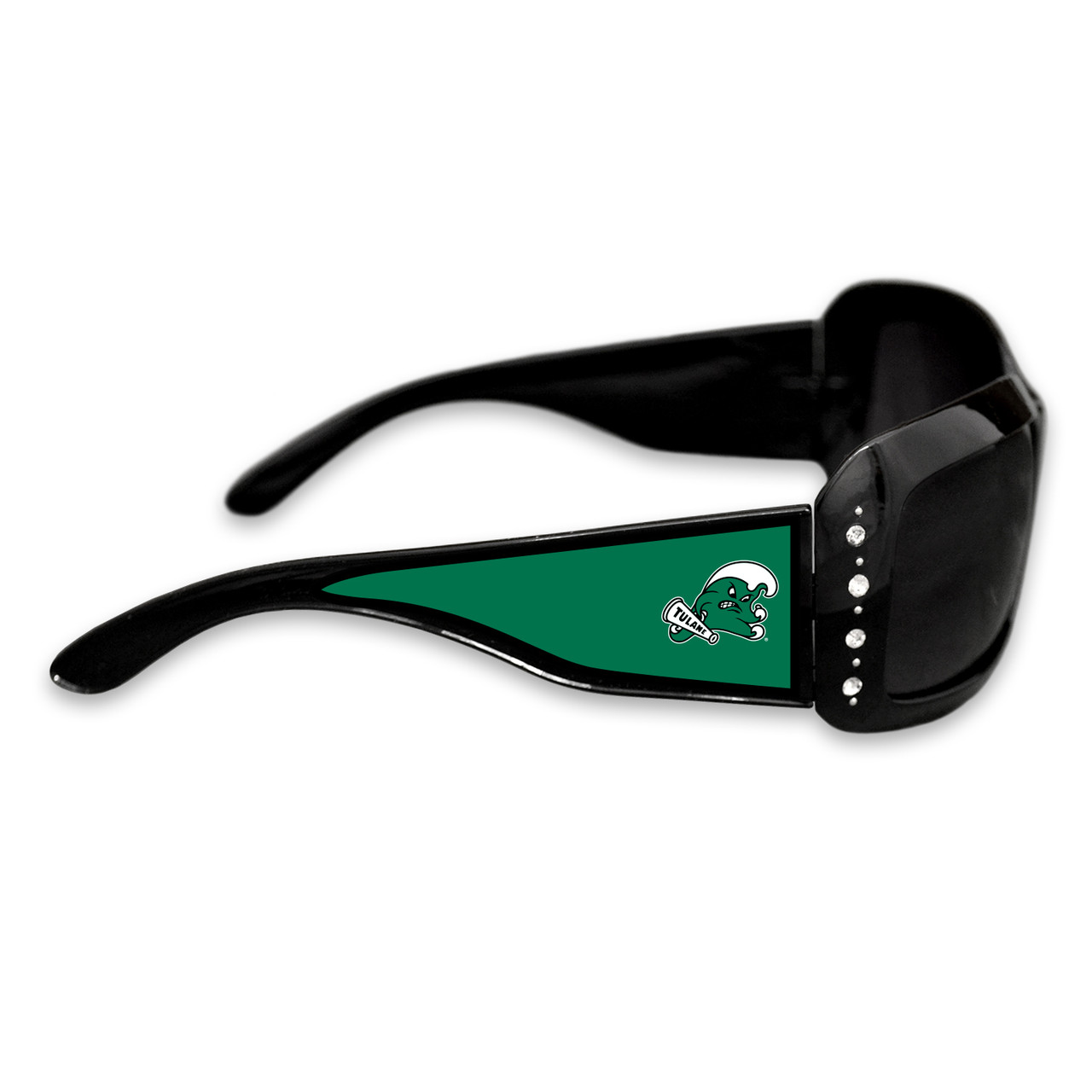 Tulane Green Wave It Girl Fashion College Sunglasses (Black)