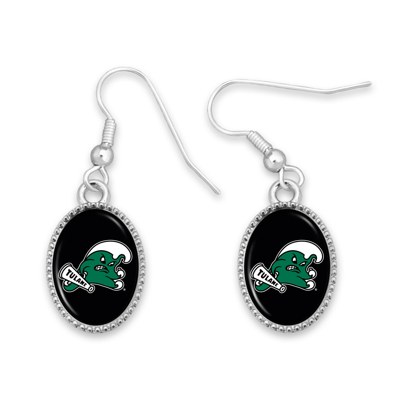 Tulane Green Wave Earrings- Kennedy