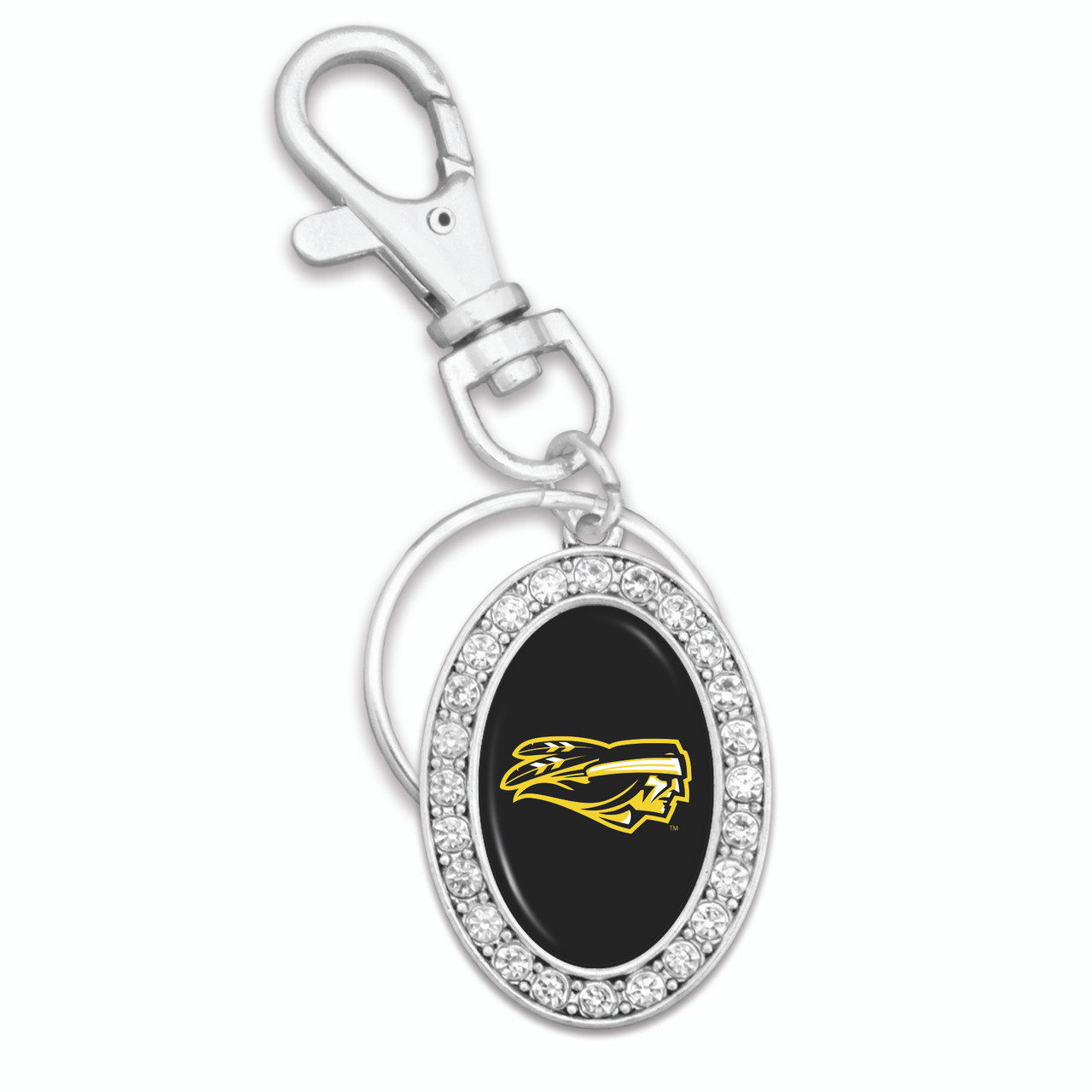 Tyler Apaches Key Chain- Oval Crystal