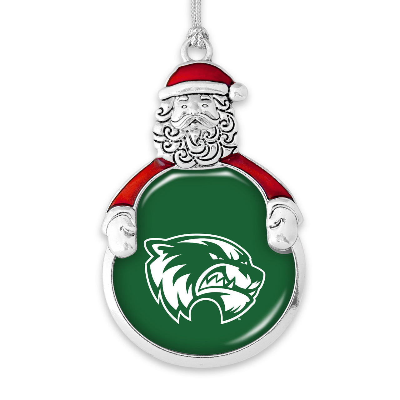 Utah Valley Wolverines Christmas Ornament- Santa with Team Logo