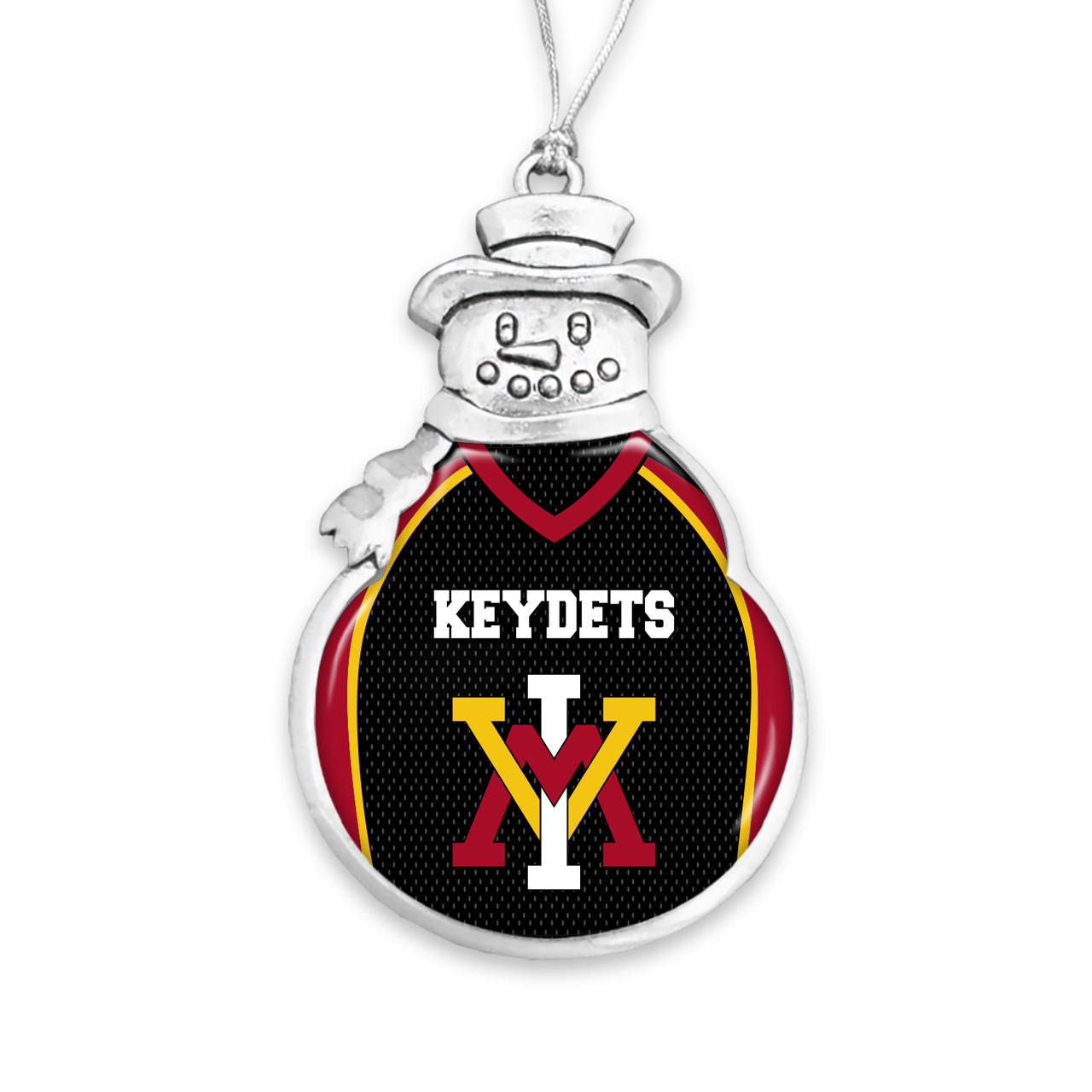 Virginia Military Keydets Christmas Ornament- Snowman with Football Jersey