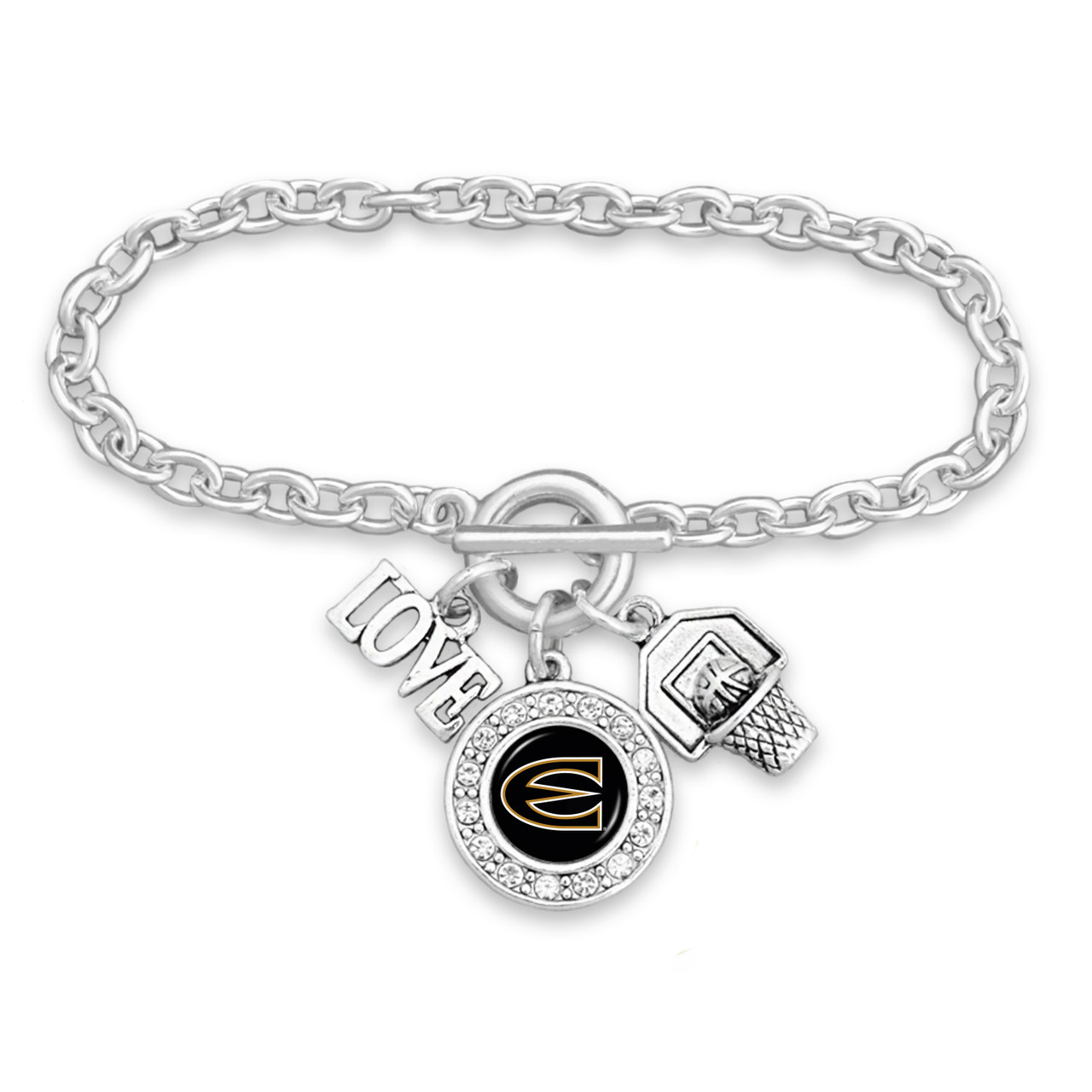 Emporia State Hornets Bracelet- Basketball, Love and Logo