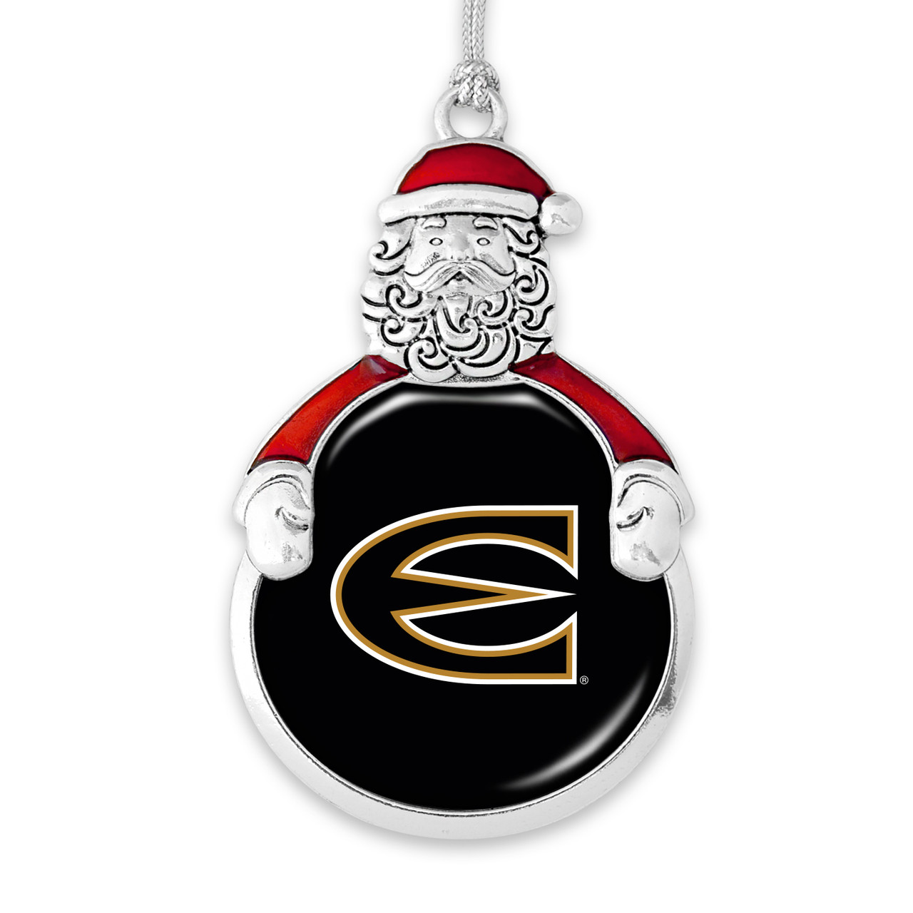 Emporia State Hornets Christmas Ornament- Santa with Team Logo