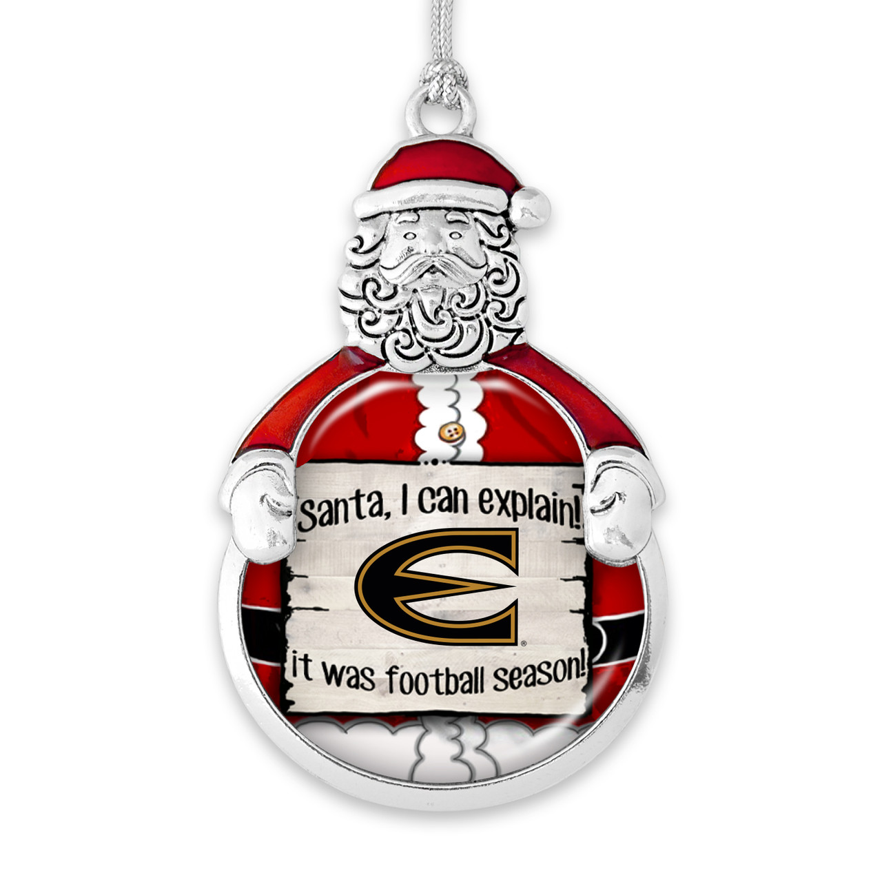 Emporia State Hornets Christmas Ornament- Santa I Can Explain