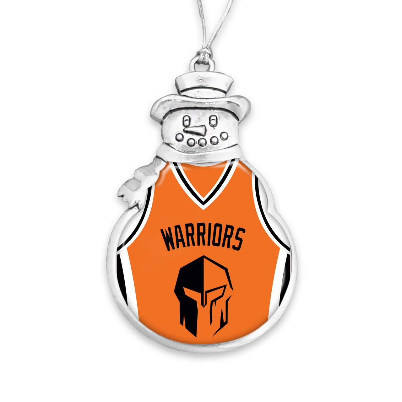 Hendrix Warriors Christmas Ornament- Snowman with Basketball Jersey