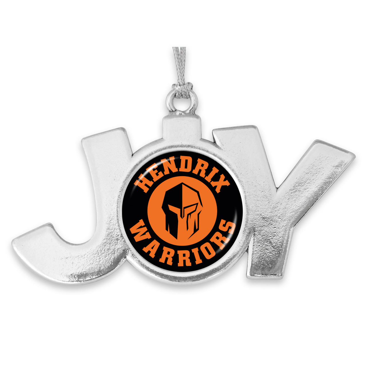 Hendrix Warriors Christmas Ornament- Joy with Circle Team Logo