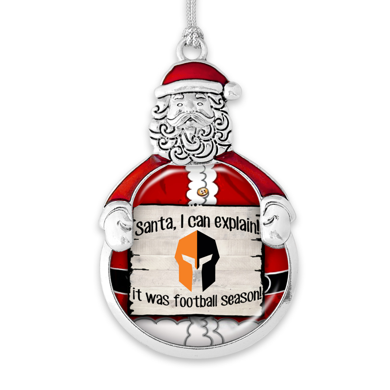 Hendrix Warriors Christmas Ornament- Santa I Can Explain