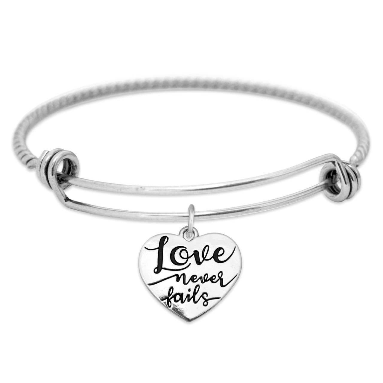 Inspirational Bracelet - Love Never Fails