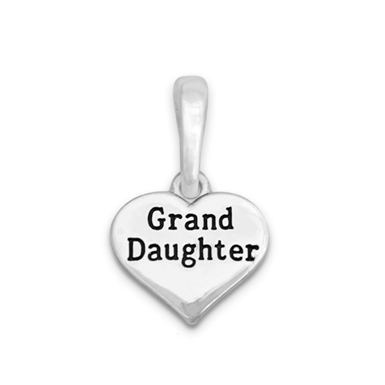 Charming Choices Charm - Grand Daughter Heart