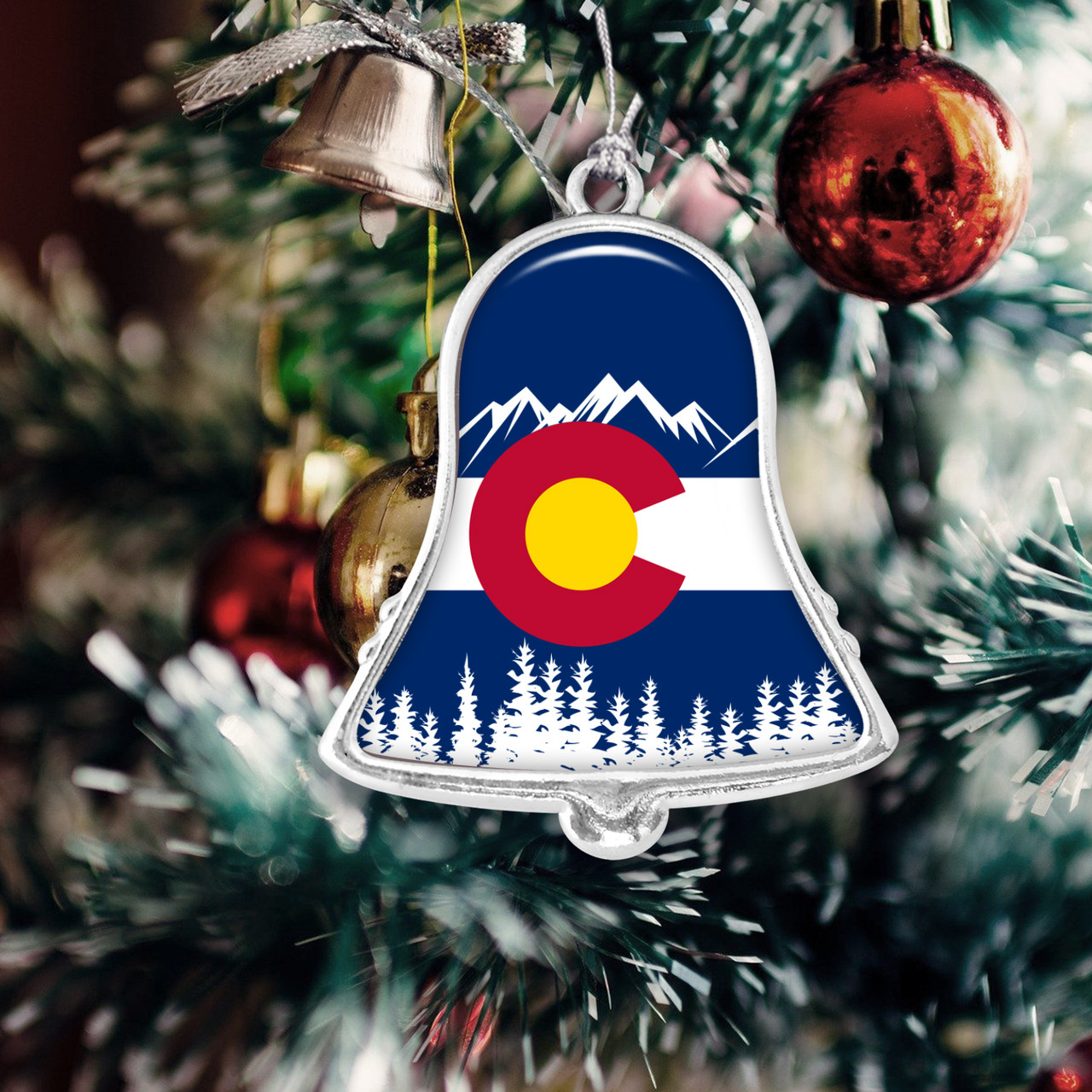 Souvenir Flag Design Bell Ornament
