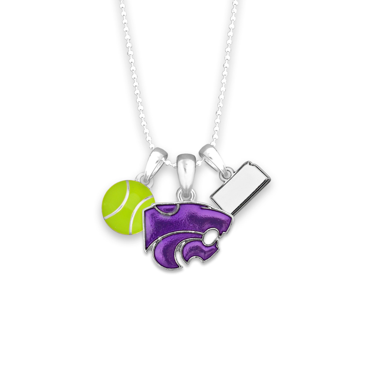 Kansas State Wildcats Team Traditions Tennis Accent Necklace