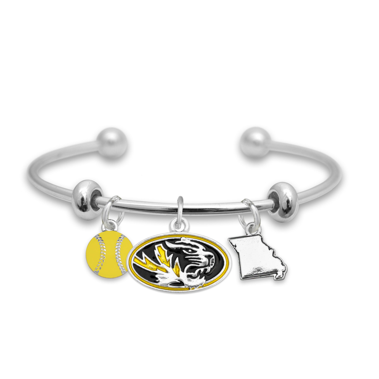 Missouri Tigers Team Traditions Softball Accent Bracelet