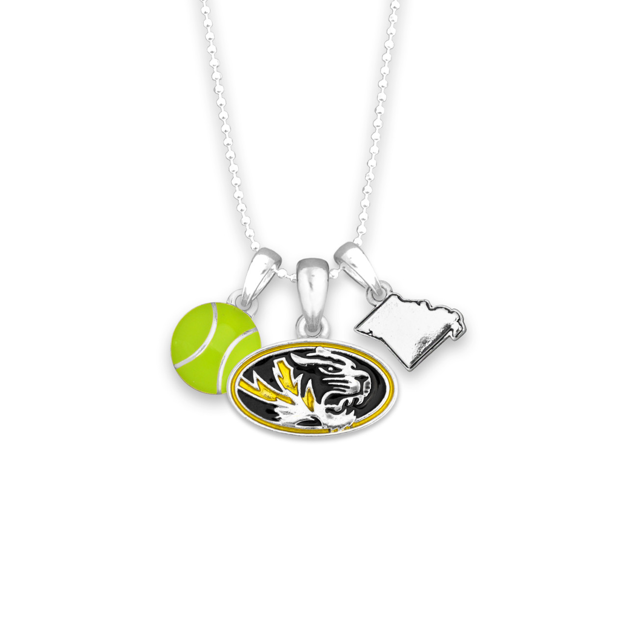 Missouri Tigers Team Traditions Tennis Accent Necklace
