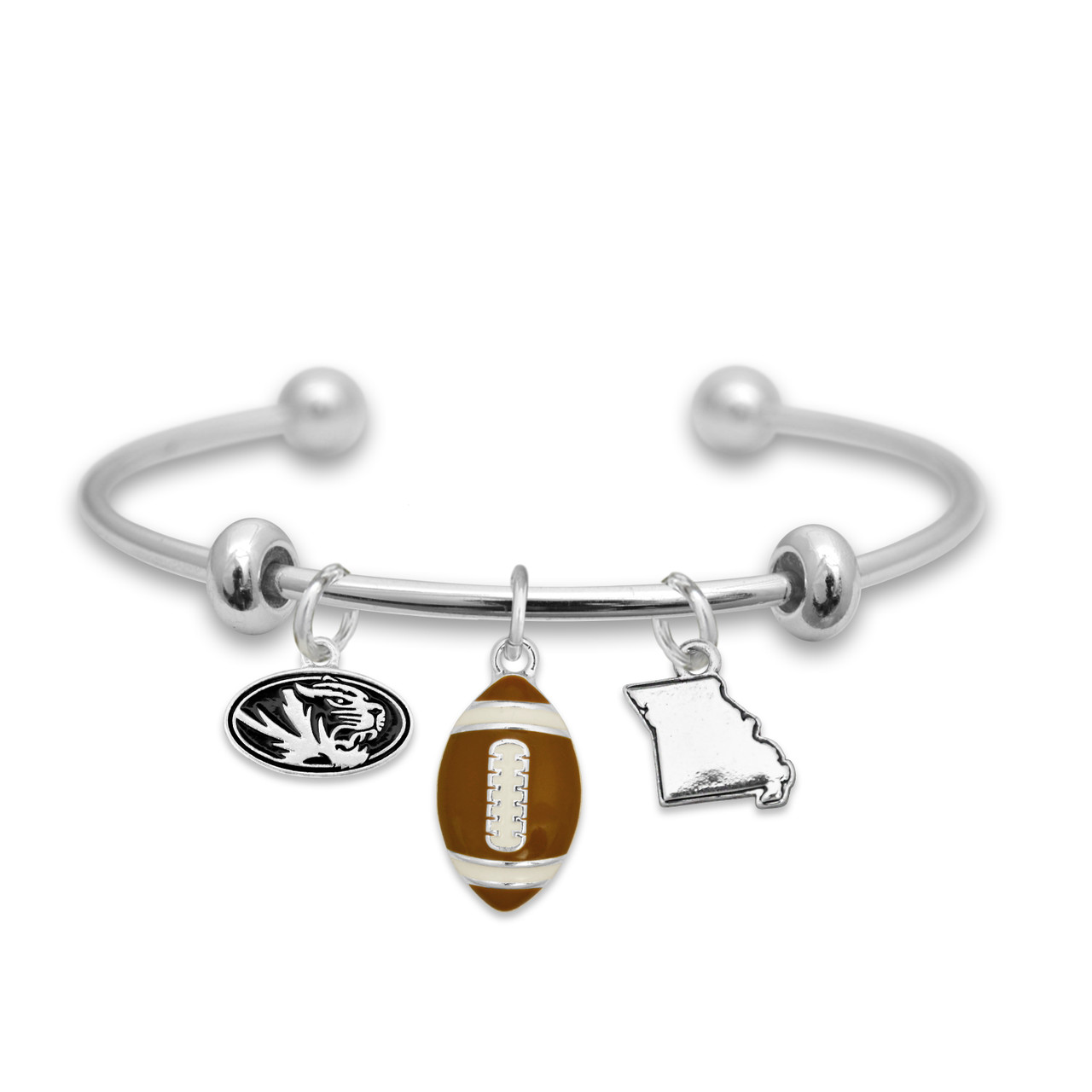 Missouri Tigers Team Traditions Football Focus Bracelet