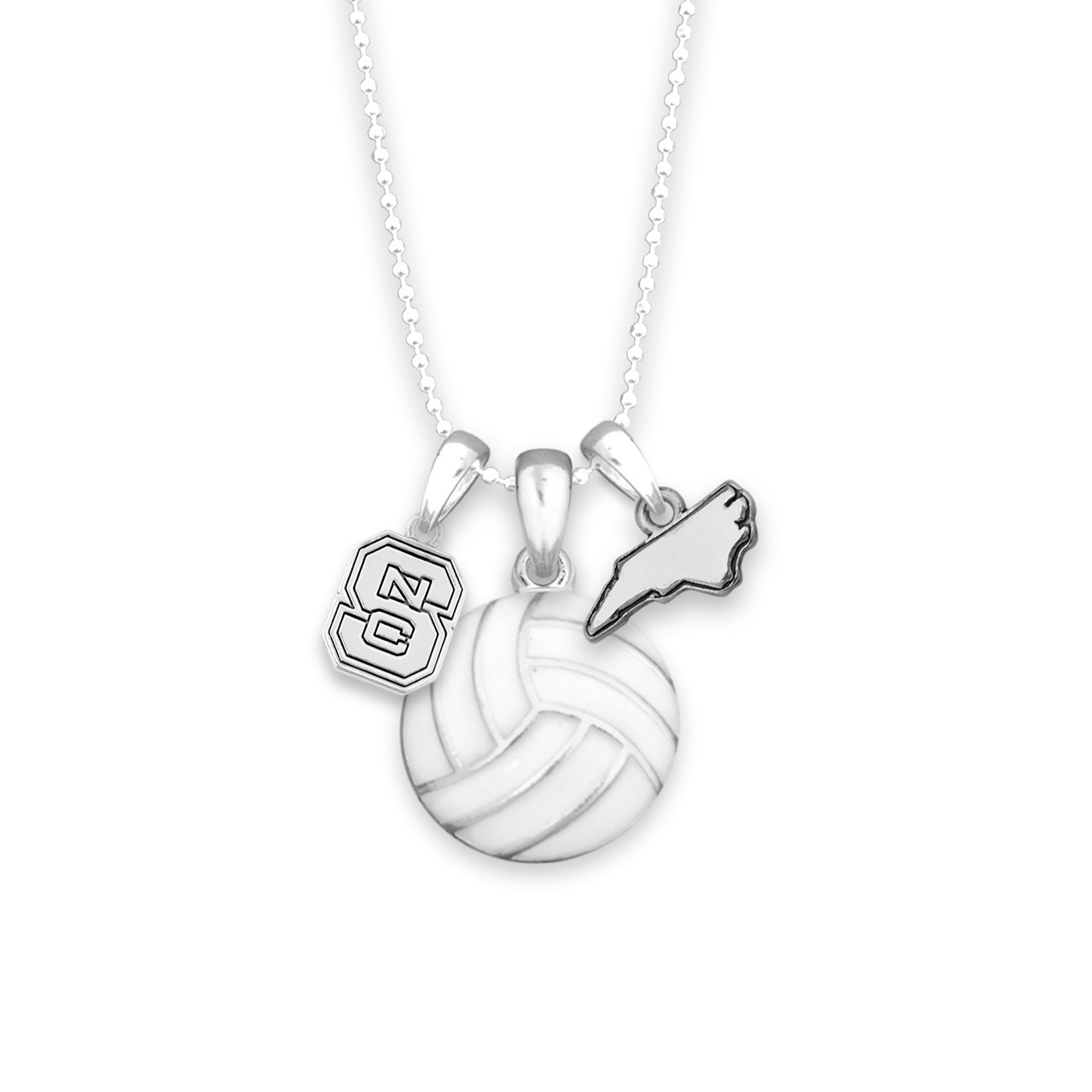 NC State Wolfpack Team Traditions Volleyball Focus Necklace