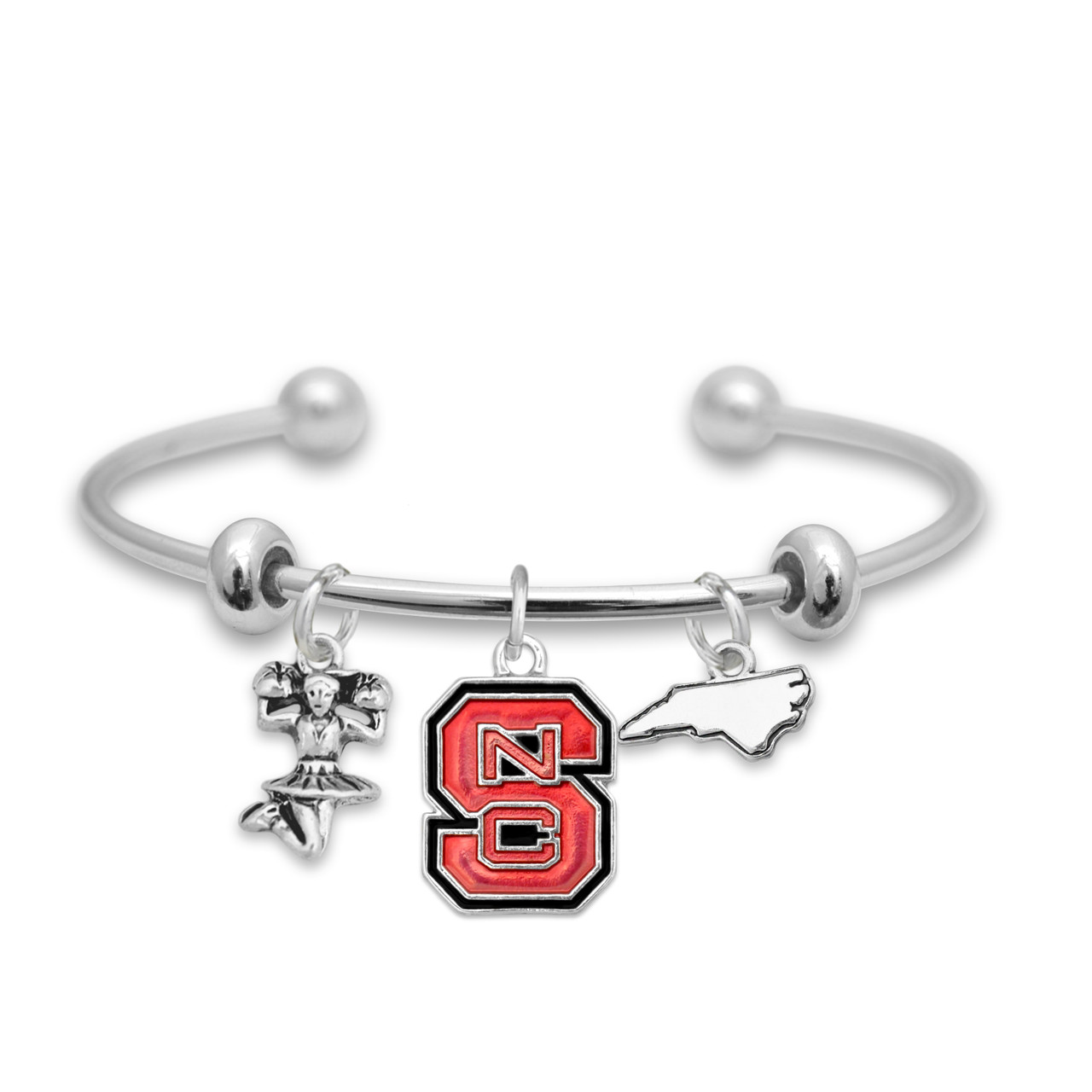 NC State Wolfpack Team Traditions Cheer Accent Bracelet