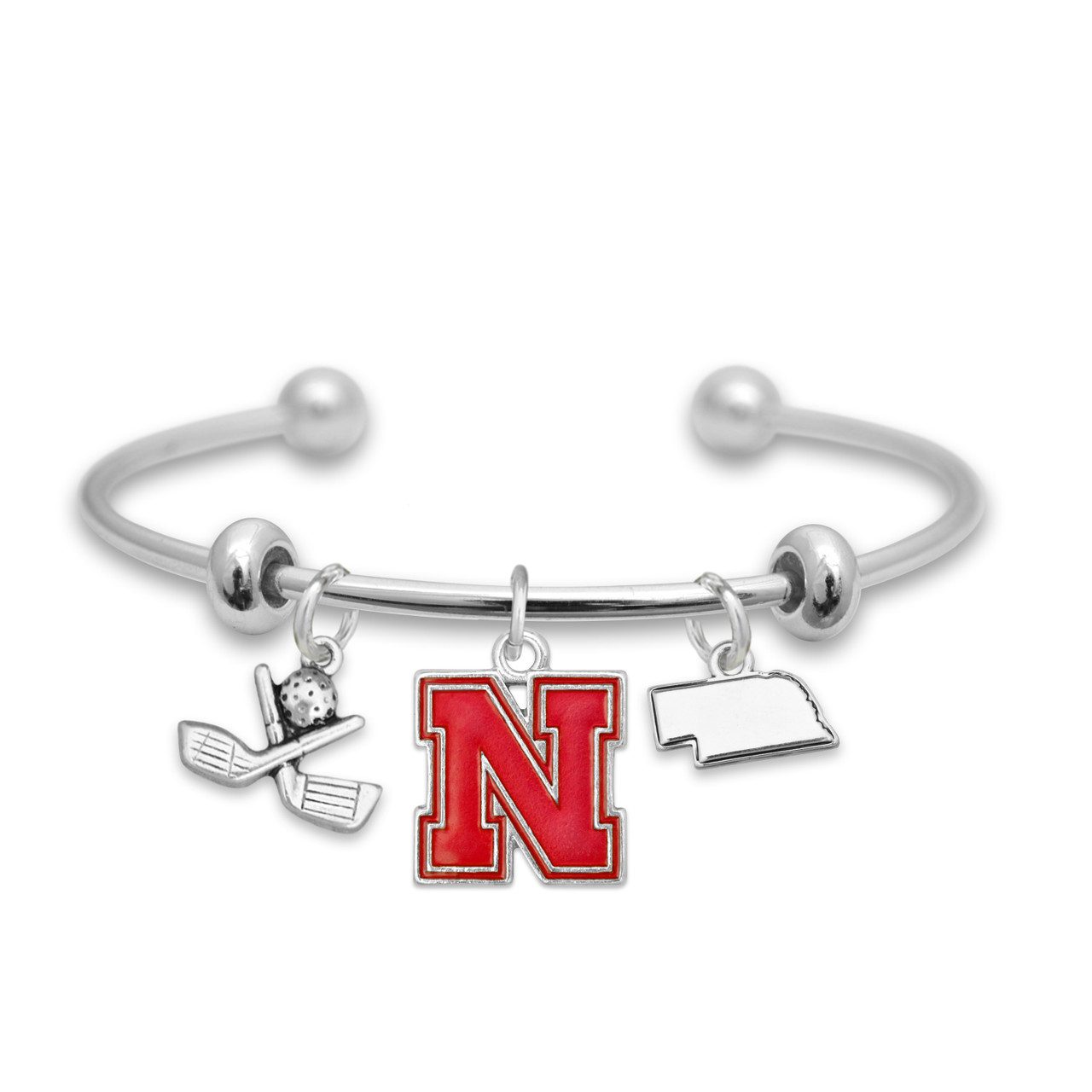 Nebraska Cornhuskers Team Traditions Golf Accent Bracelet