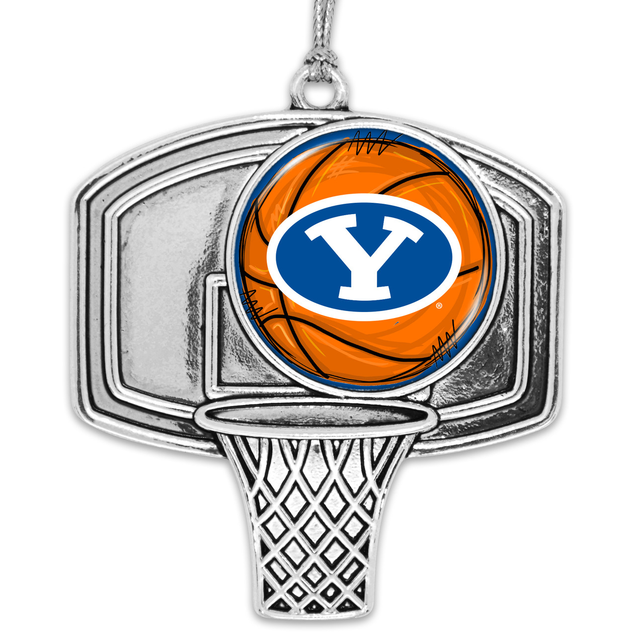 BYU Cougars Basketball Goal Ornament