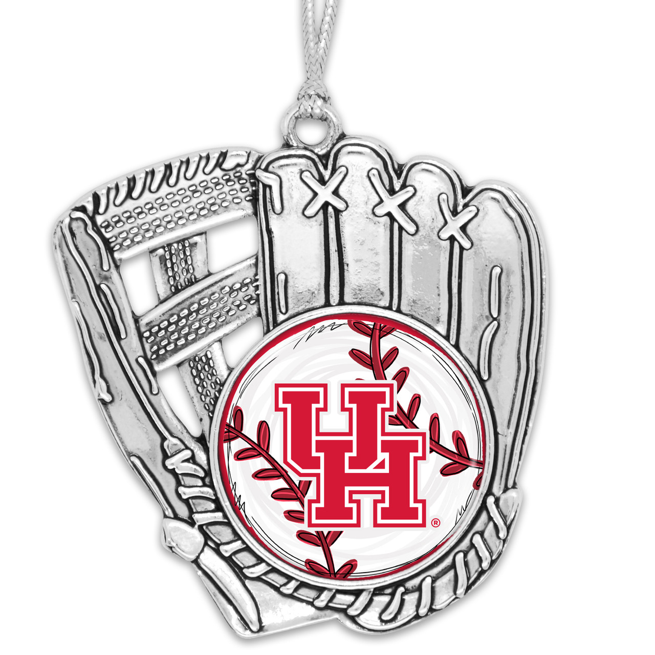 Houston Cougars Baseball Glove Ornament