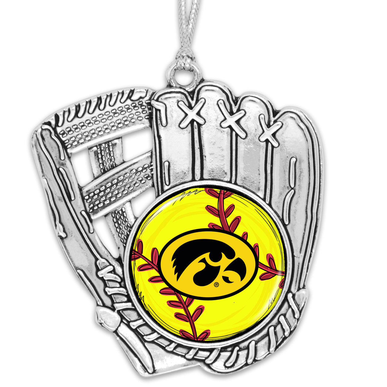 Iowa Hawkeyes Softball Glove Ornament