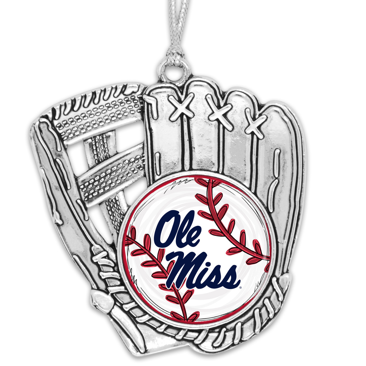 Ole Miss Rebels Baseball Glove Ornament