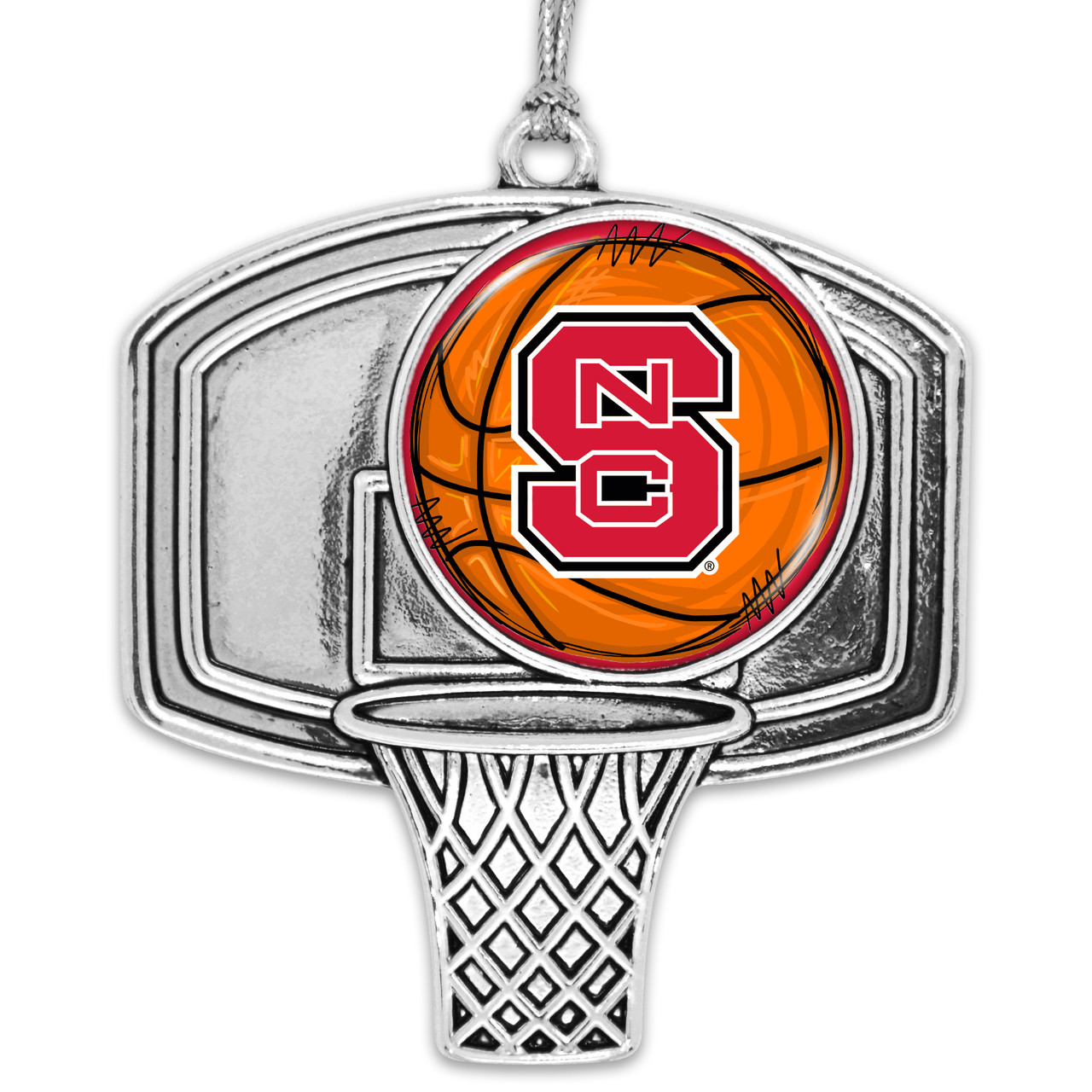 NC State Wolfpack Basketball Goal Ornament