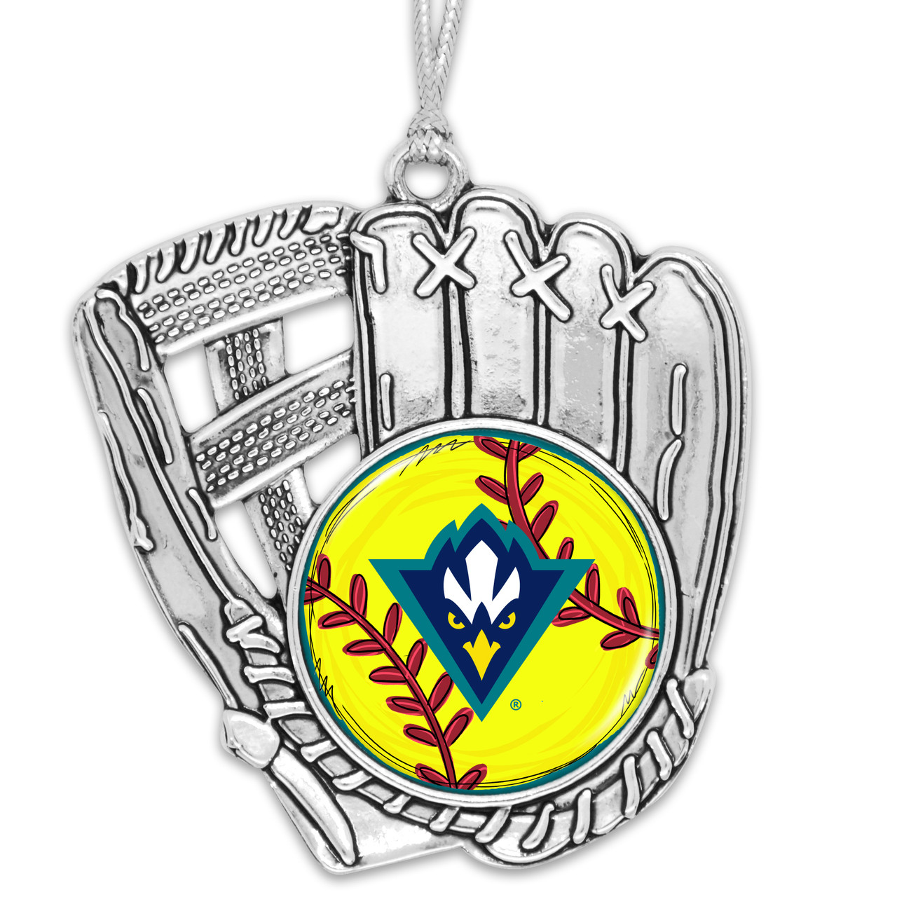 North Carolina Wilmington Seahawks Softball Glove Ornament