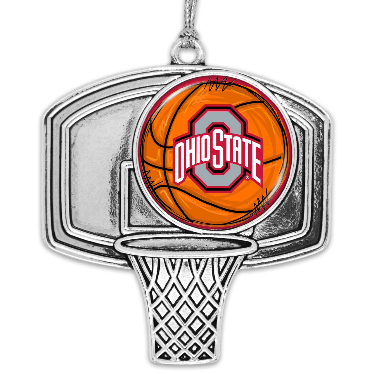 Ohio State Buckeyes Basketball Goal Ornament