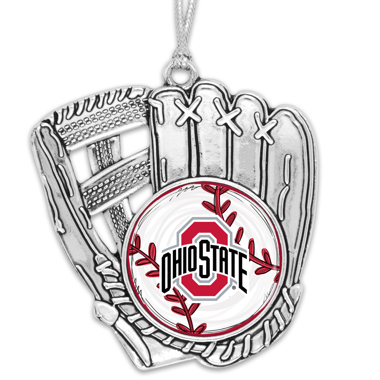 Ohio State Buckeyes Baseball Glove Ornament