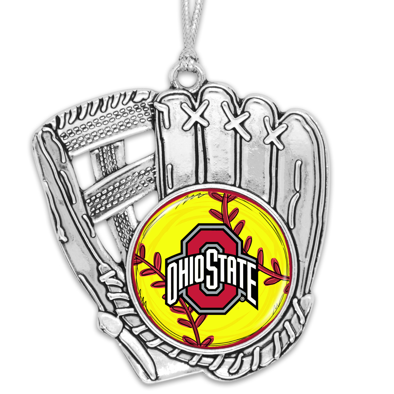 Ohio State Buckeyes Softball Glove Ornament