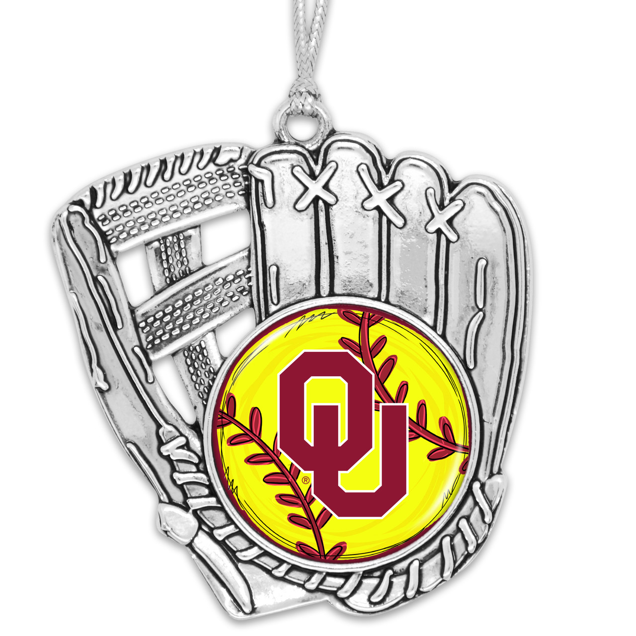 Oklahoma Sooners Softball Glove Ornament