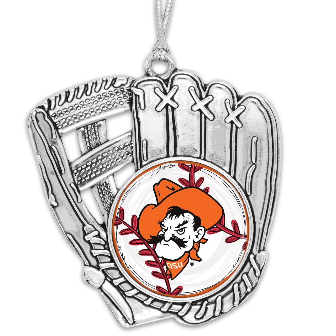 Oklahoma State Cowboys Baseball Glove Ornament