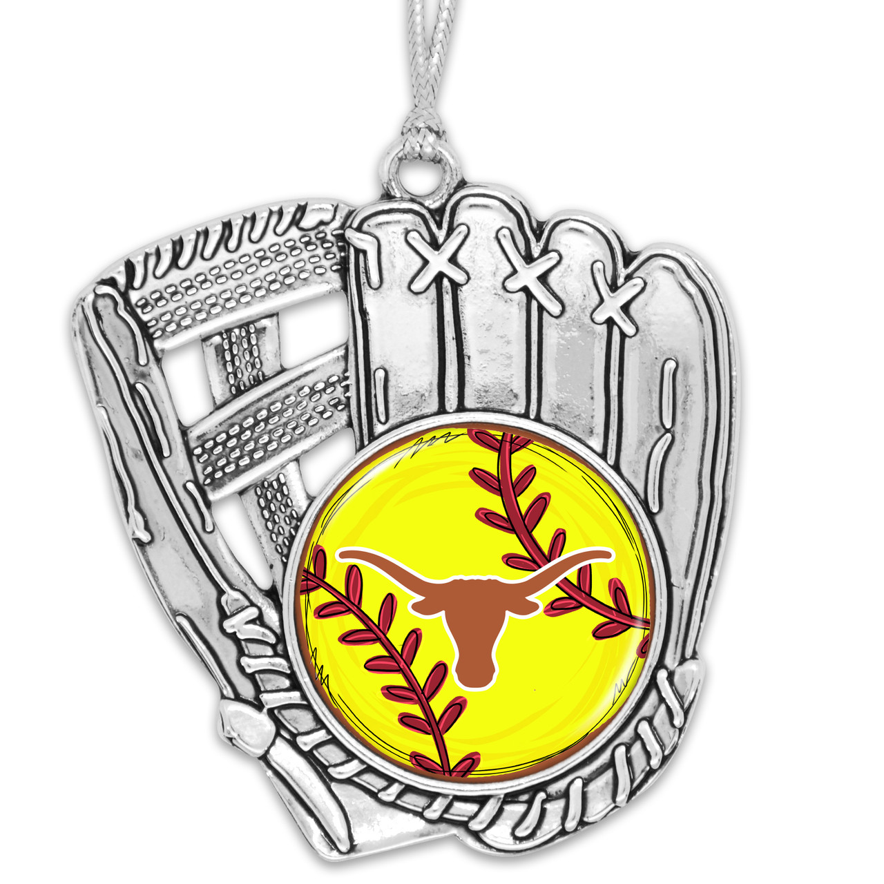 Texas Longhorns Softball Glove Ornament