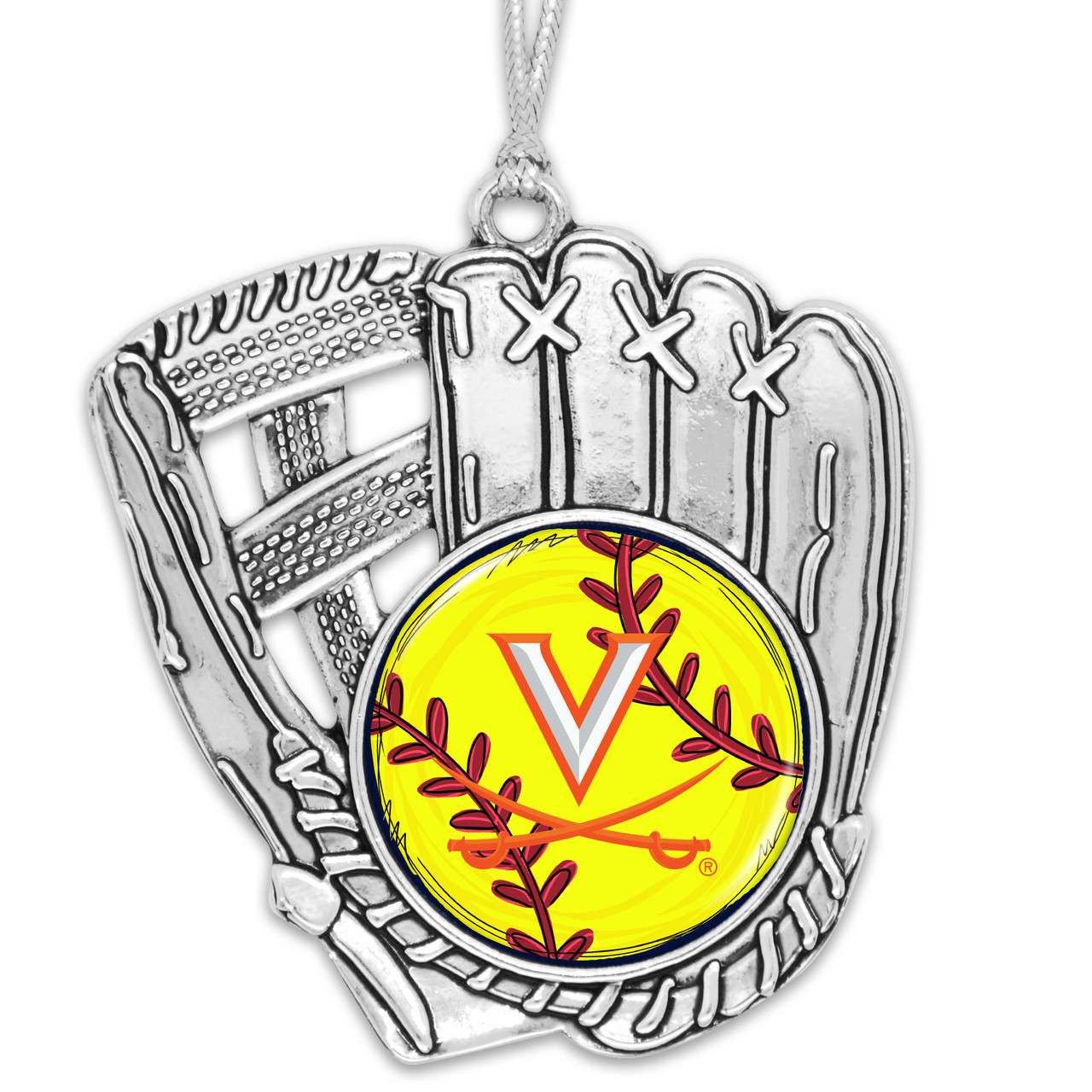 Virginia Cavaliers Softball Glove Ornament