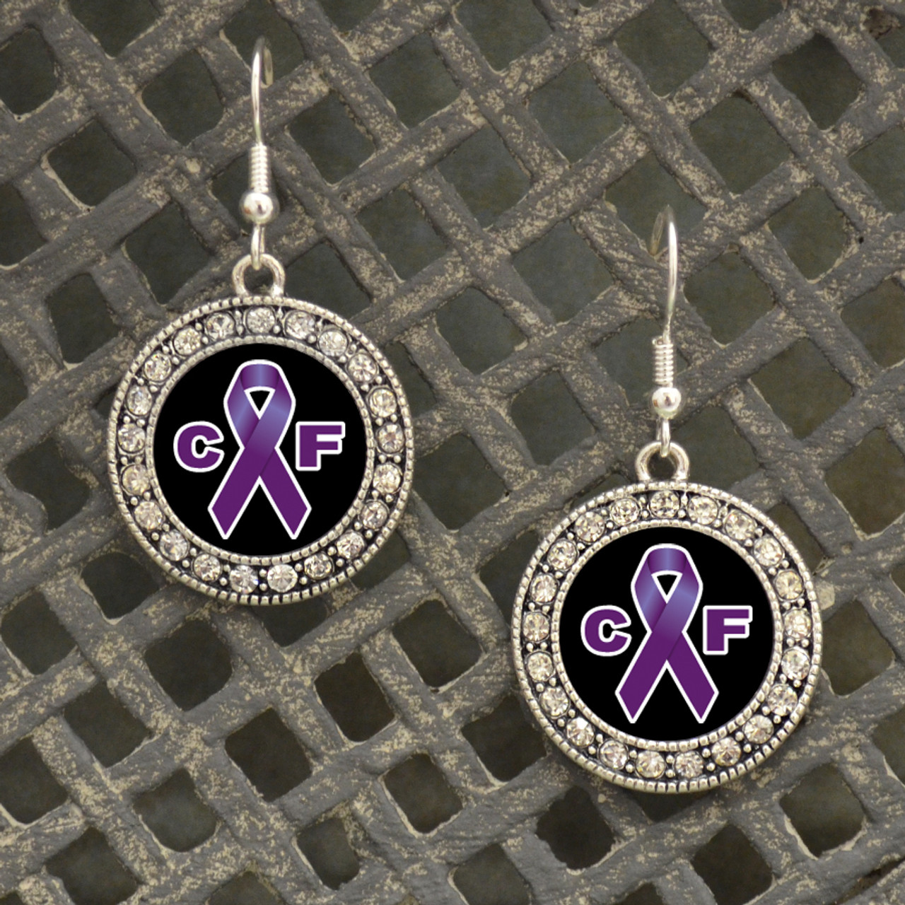 Awareness Jewelry- Cystic Fibrosis Awareness Earrings