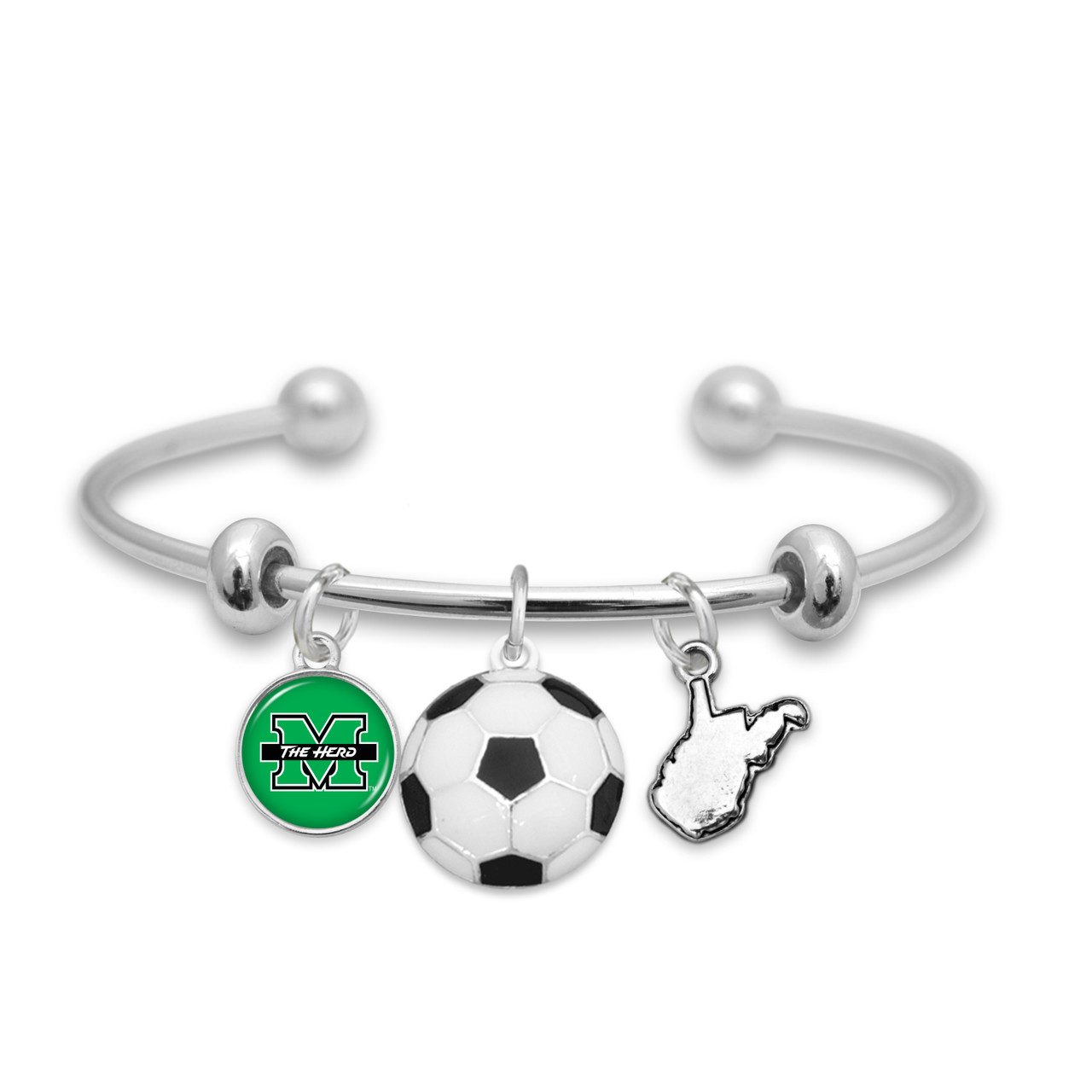 Marshall Thundering Herd Team Traditions Soccer Focus Bracelet