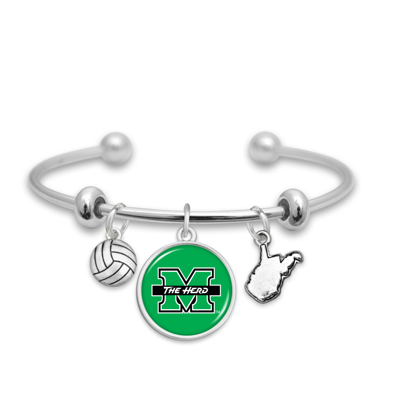 Marshall Thundering Herd Team Traditions Volleyball Accent Bracelet
