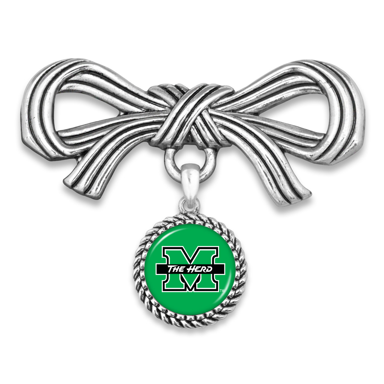 Marshall Thundering Herd Game Day Glitter Brooch