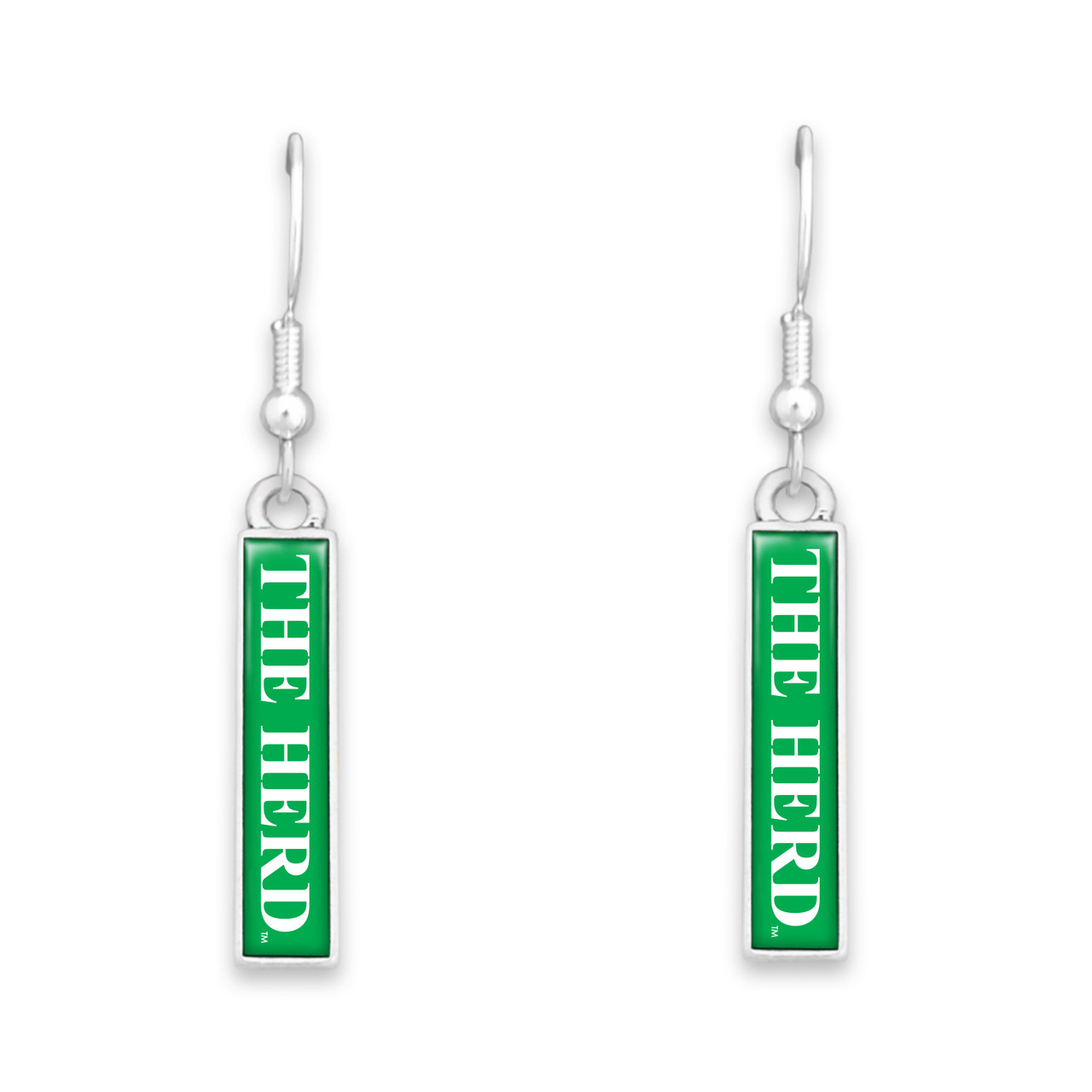Marshall Thundering Herd Trfecta Domed Earrings