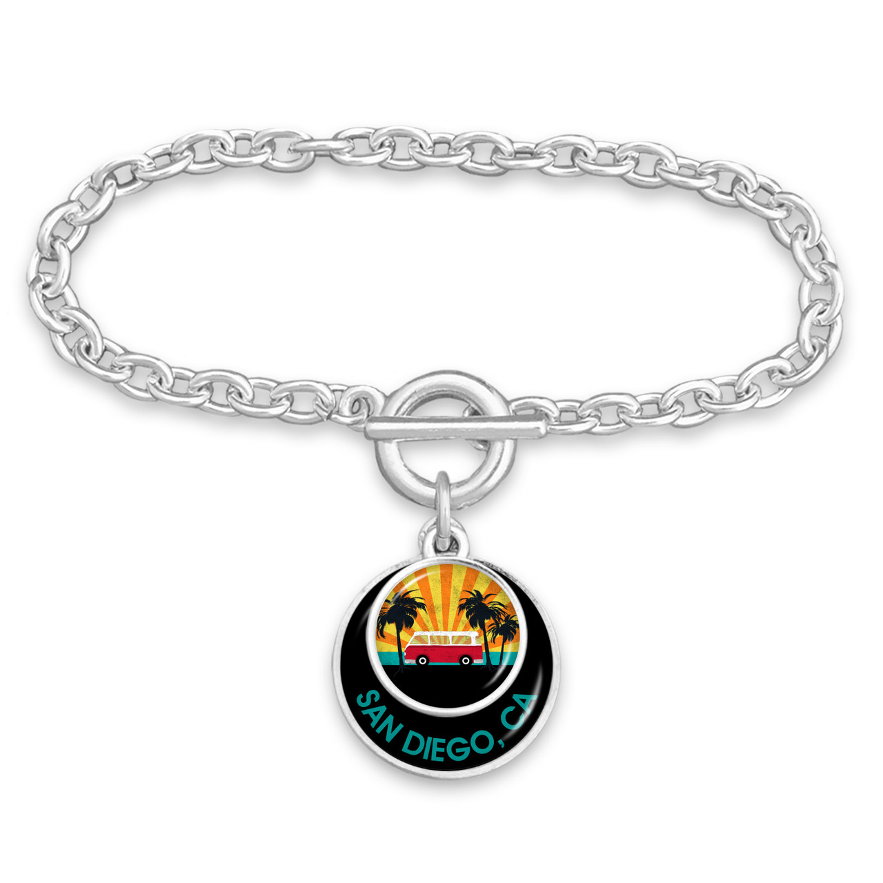Souvenir Stacked Disk Bracelet