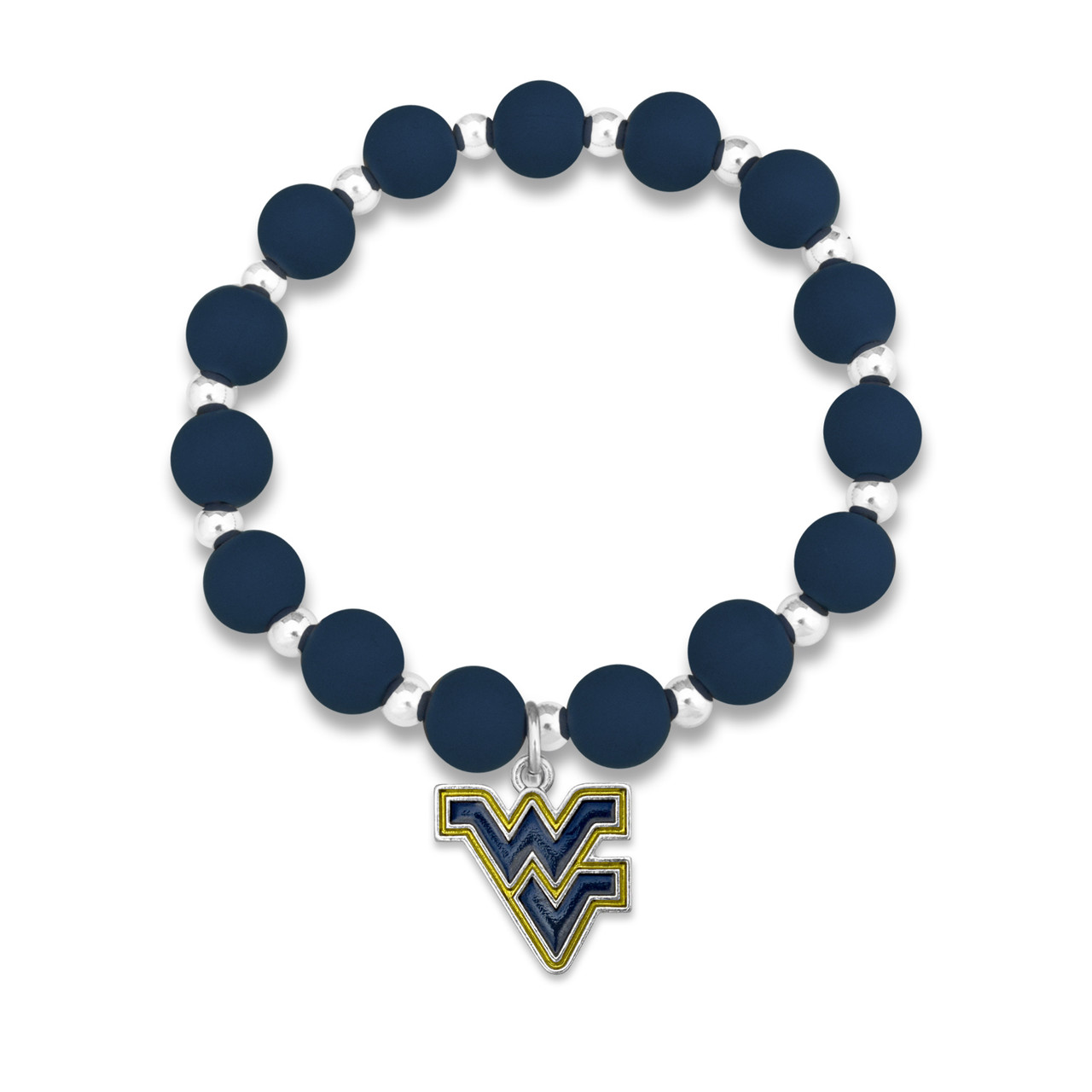 West Virginia Mountaineers Zoey Charm Bracelet