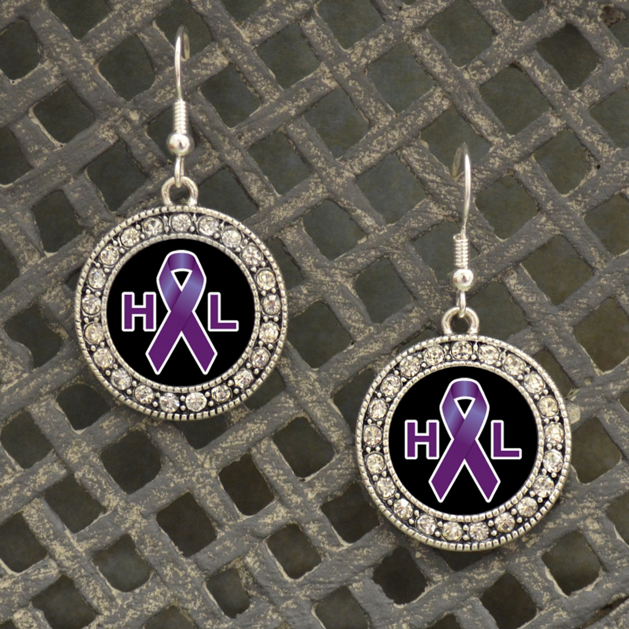 Awareness Jewelry- Hodgkin's Lymphoma Awareness Earrings