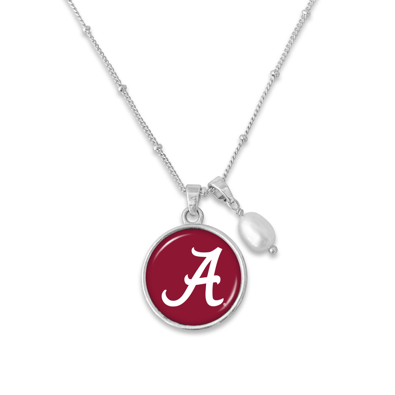 Alabama Crimson Tide Silver Diana Necklace