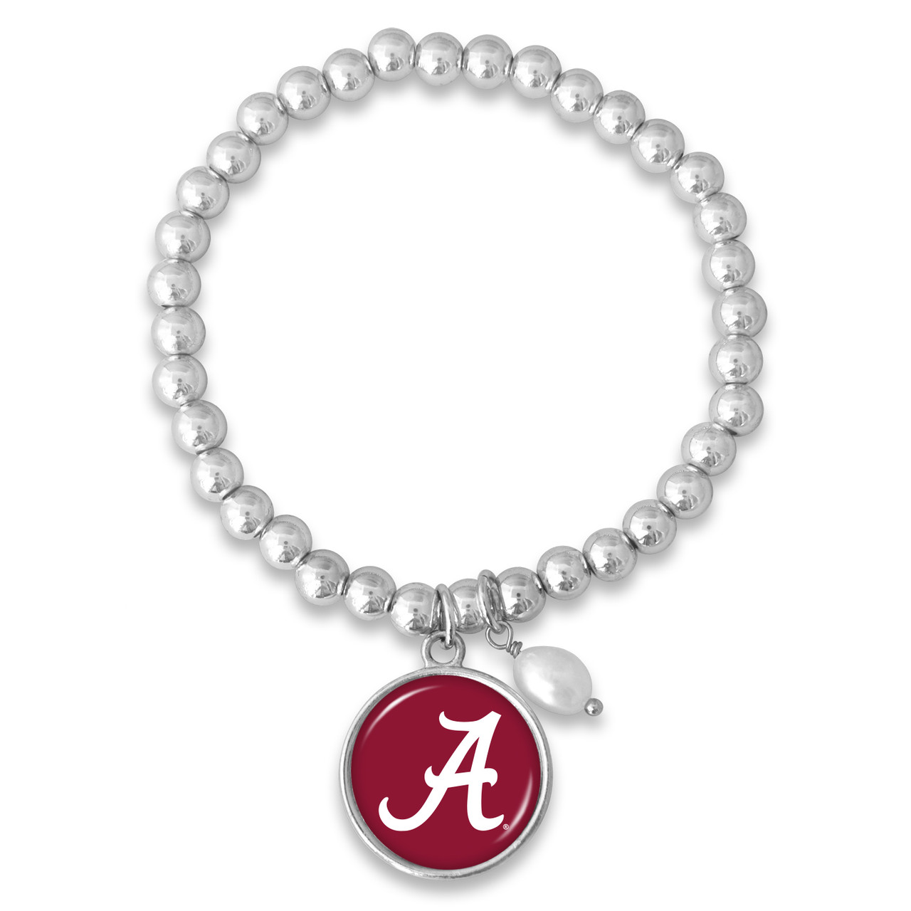 Alabama Crimson Tide Silver Diana Bracelet